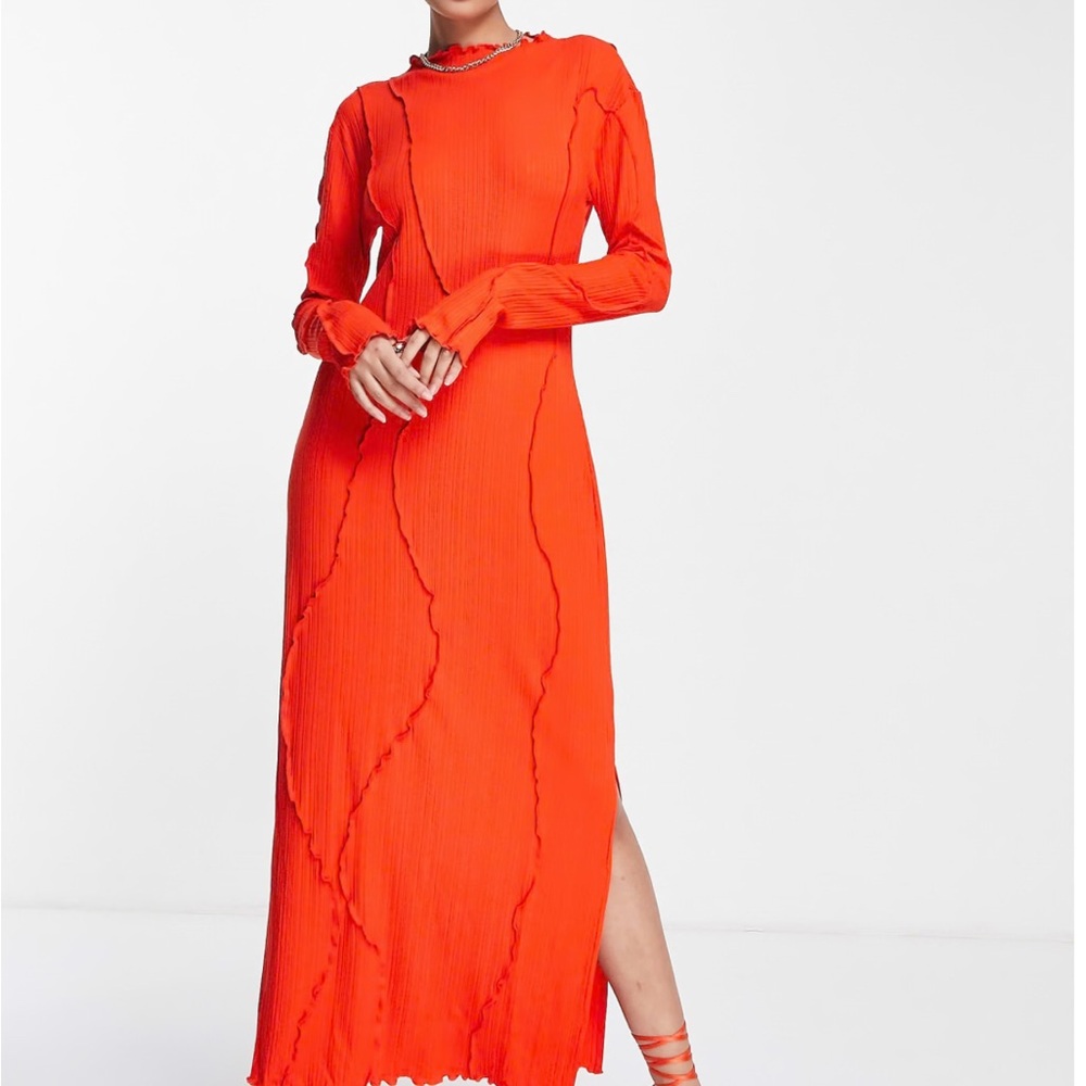 & other Stories Midi Red Dress